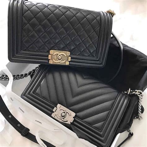 fake black chanel boy bag|chanel boyfriend bag.